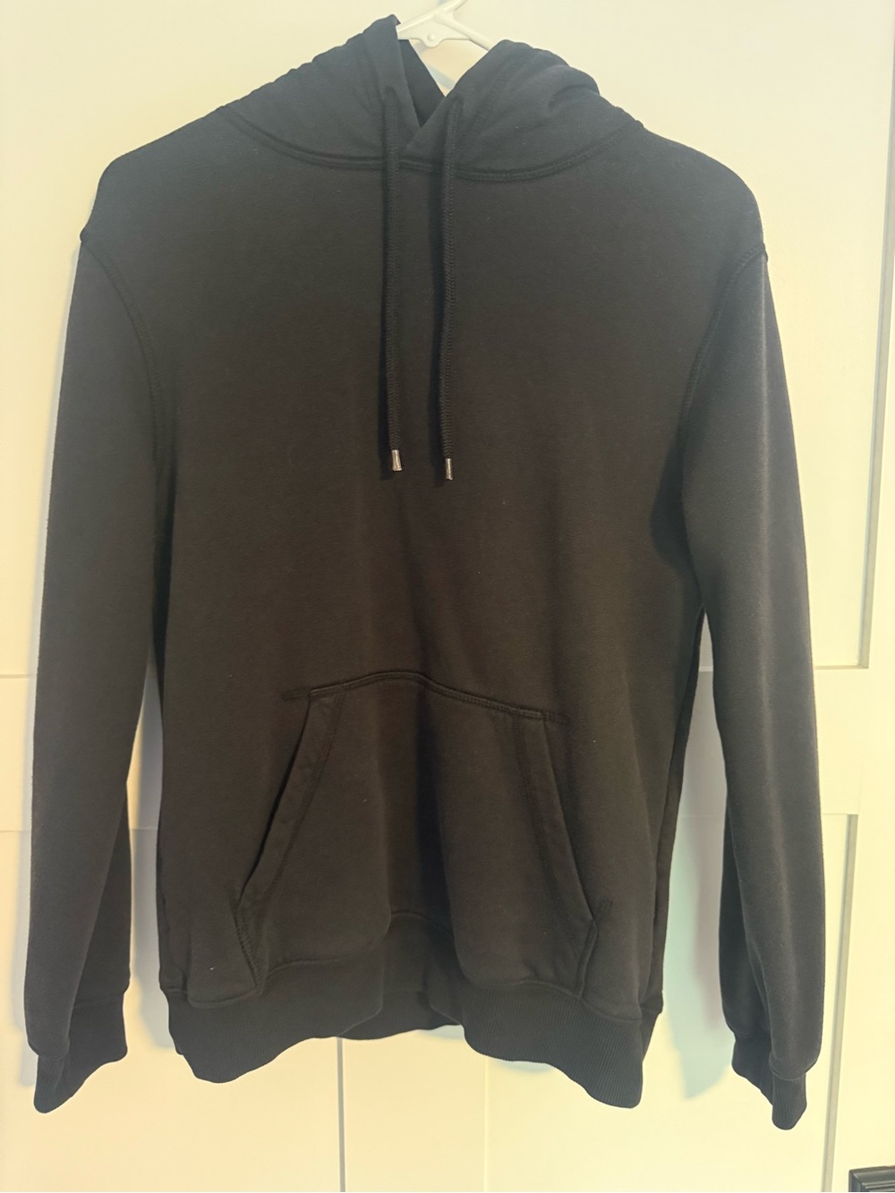 H&M Black Men's Hoodie with Kangaroo Pocket